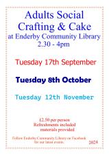 Adult Social Crafting & Cake